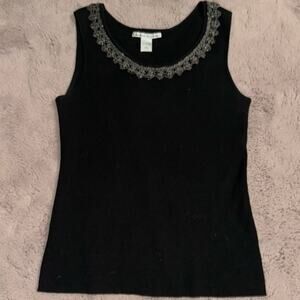 Stylish Peter Nygard Beaded Tank